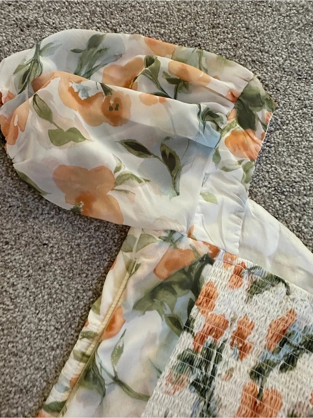 Abercrombie & Fitch sheer ivory